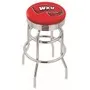 Western Kentucky Univ Ribbed Double-Ring Bar Stool