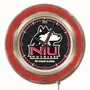 Holland Univ of Northern Illinois Neon Logo Clock