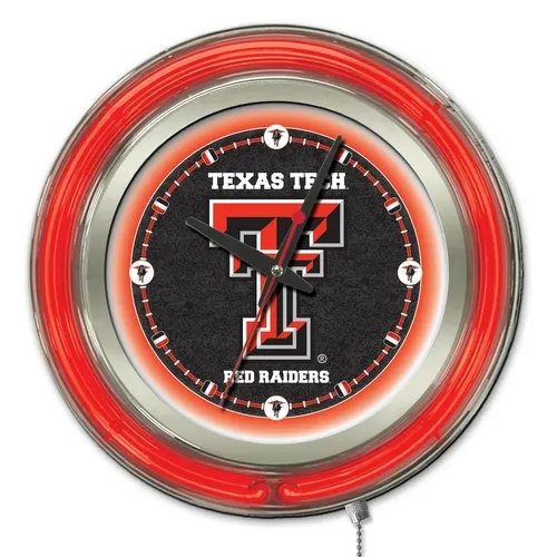 Holland Texas Tech University Neon Logo Clock. Free shipping.  Some exclusions apply.