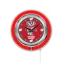 Holland Univ of Wisconsin Badger Neon Logo Clock