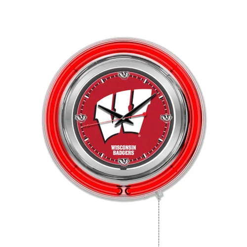 Holland Univ of Wisconsin W Neon Logo Clock. Free shipping.  Some exclusions apply.