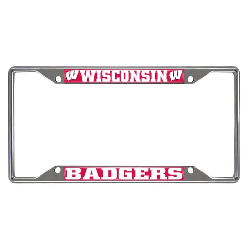 Fan Mats Univ. of Wisconsin License Plate Frame