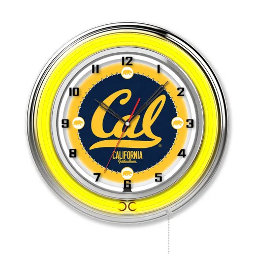 Holland University of California Neon 19" Clock. Free shipping.  Some exclusions apply.