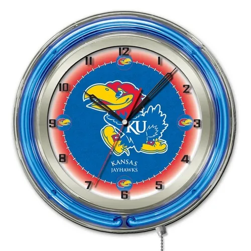 Holland University of Kansas Neon 19" Clock. Free shipping.  Some exclusions apply.