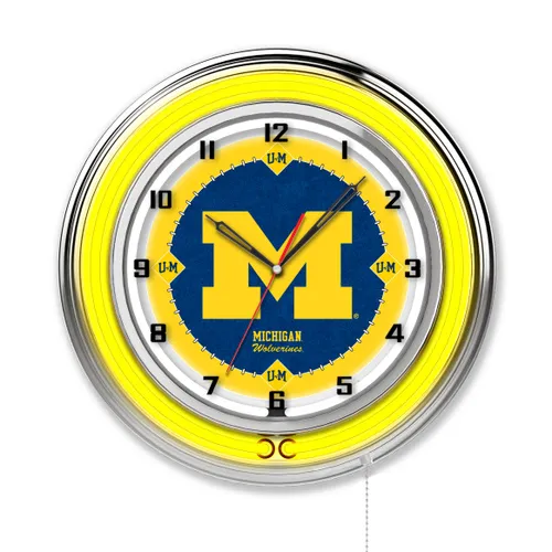 Holland University of Michigan Neon 19" Clock. Free shipping.  Some exclusions apply.