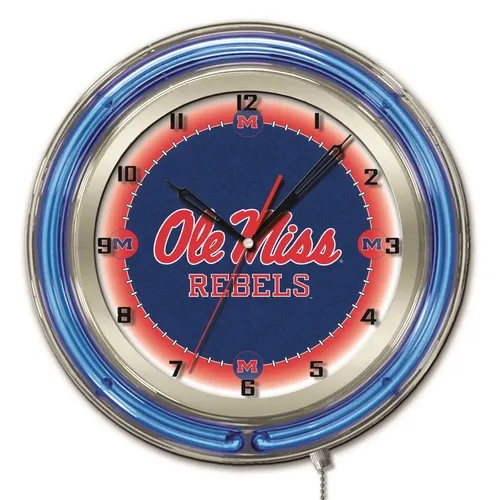 Holland University of Mississippi Neon 19" Clock. Free shipping.  Some exclusions apply.