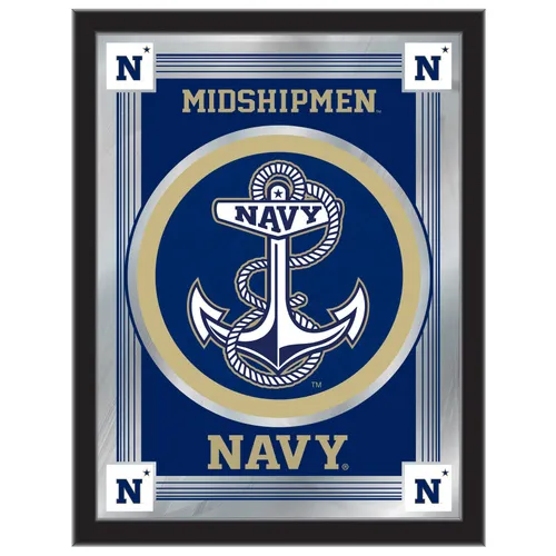 Holland US Naval Academy Logo Mirror. Free shipping.  Some exclusions apply.