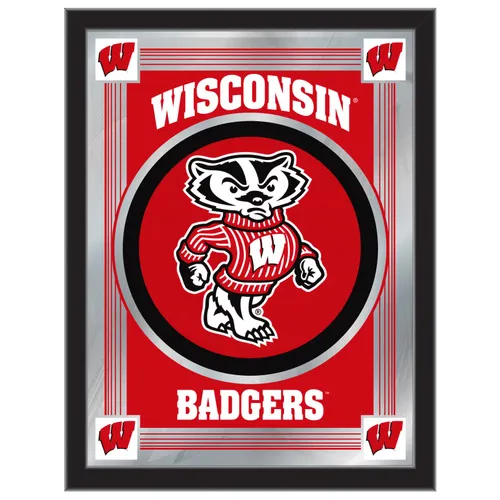 Holland University of Wisconsin Badger Logo Mirror. Free shipping.  Some exclusions apply.