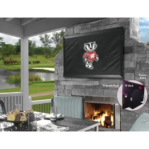 Holland Univ of Wisconsin Badger Logo TV Cover. Free shipping.  Some exclusions apply.