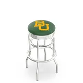 Holland Baylor Univ Ribbed Double-Ring Bar Stool