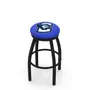 Holland Creighton U Flat Blk/Chrome Ring Bar Stool