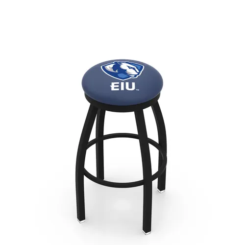 Eastern Illinois U Flat Blk/Chrome Ring Bar Stool. Free shipping.  Some exclusions apply.