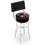 Eastern Washington U Double-Ring Back Bar Stool