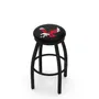 Eastern Washington Flat Blk/Chrome Ring Bar Stool