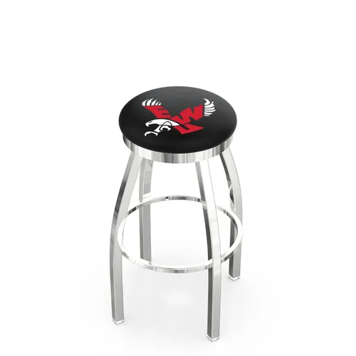 Eastern Washington U Flat Ring Chrome Bar Stool. Free shipping.  Some exclusions apply.