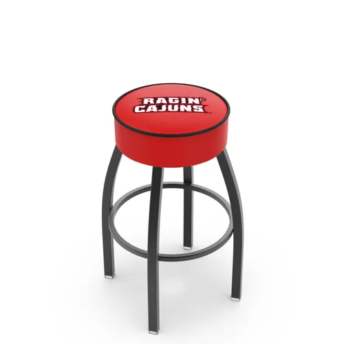 Holland Louisiana-Lafayette Blk/Chrome Bar Stool. Free shipping.  Some exclusions apply.