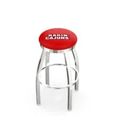 Louisiana-Lafayette Flat Ring Chrome Bar Stool