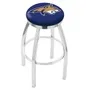 Holland Montana St Univ Flat Ring Chrome Bar Stool