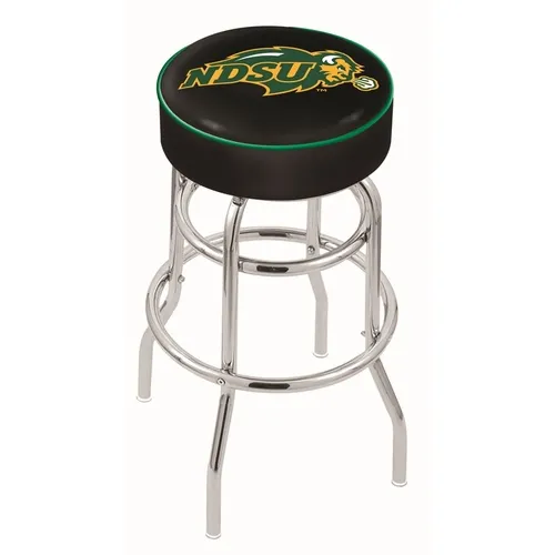 North Dakota State Univ Double-Ring Bar Stool Blk. Free shipping.  Some exclusions apply.