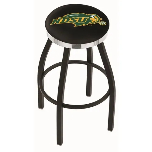 North Dakota St U Flat Blk/Chrm Ring Bar Stool Blk. Free shipping.  Some exclusions apply.