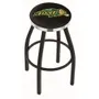 North Dakota St U Flat Blk/Chrm Ring Bar Stool Blk