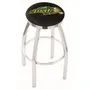 North Dakota St Uni Flat Ring Chrome Bar Stool Blk