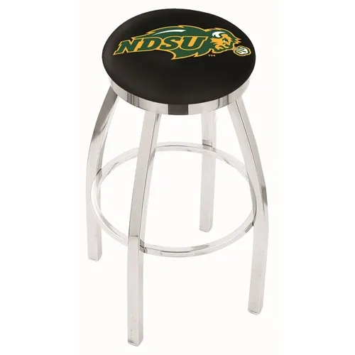 North Dakota St Uni Flat Ring Chrome Bar Stool Blk. Free shipping.  Some exclusions apply.