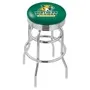 Northern Michigan Uni Ribbed Double-Ring Bar Stool