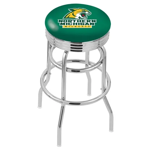 Northern Michigan Uni Ribbed Double-Ring Bar Stool. Free shipping.  Some exclusions apply.