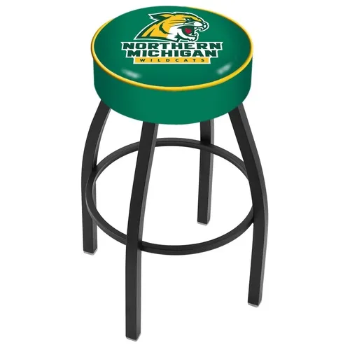 Northern Michigan Univ Black/Chrome Bar Stool. Free shipping.  Some exclusions apply.