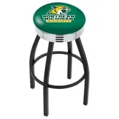 Northern Michigan U Ribbed Ring Blk/Chrm Bar Stool