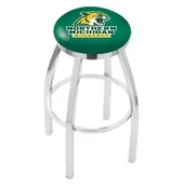 Northern Michigan Univ Flat Ring Chrome Bar Stool