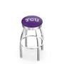 CHROME STOOL/TCU TEAM COLORS