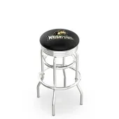 Wright State Univ Ribbed Double-Ring Bar Stool