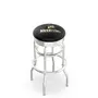 Wright State Univ Ribbed Double-Ring Bar Stool