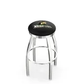 Holland Wright State U Flat Ring Chrome Bar Stool