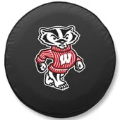 Holland Univ of Wisconsin Badger Logo Tire Cover